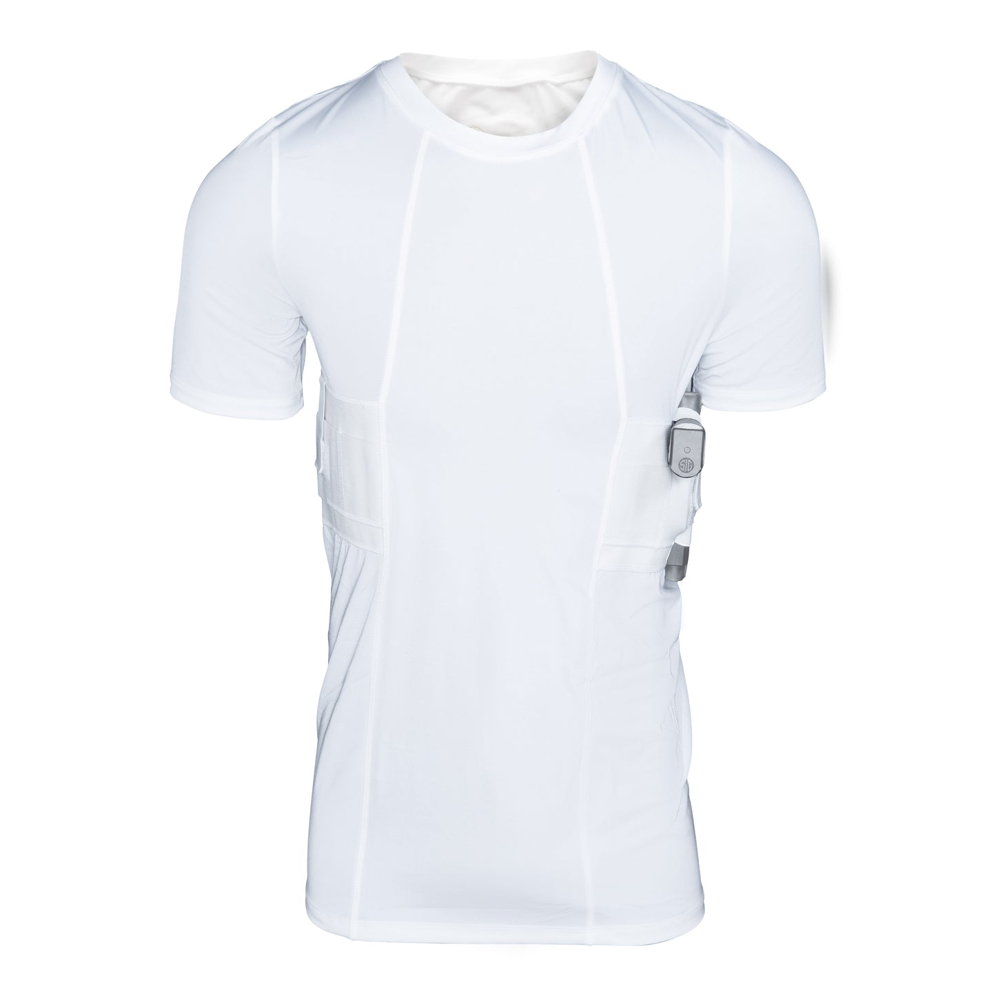 GrayStone Holster Shirt Concealed Men's Crew Neck - Easy Reach Gun Concealment Compression CCW