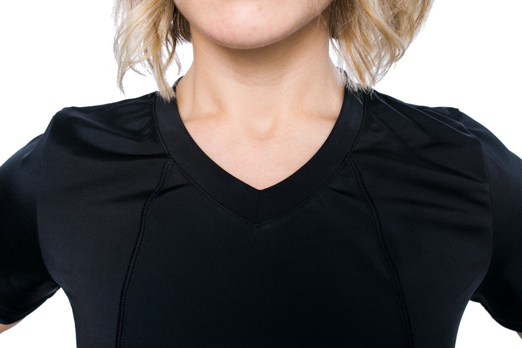 Graystone Holster Shirt Concealed Carry Clothing for Women V Neck - Easy Reach Gun Concealment Compression CCW Tactical Clothes…