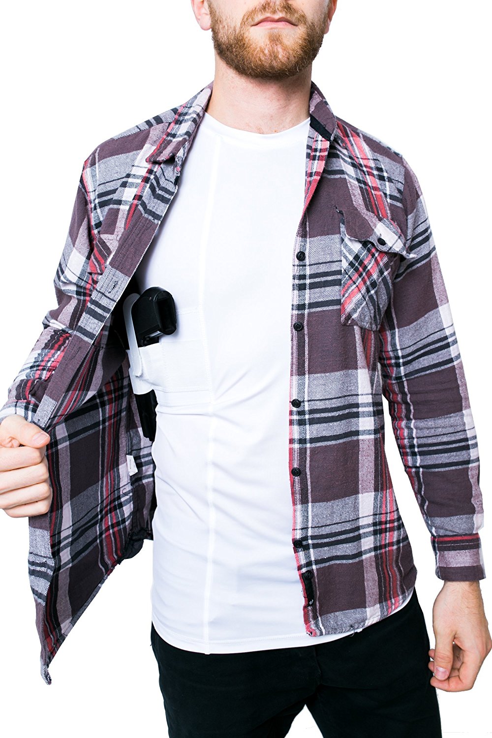 Graystone Gun Holster Tank Top Shirt Men - Easy Reach Gun Concealment Sleeveless Top Tank CCW Shirt