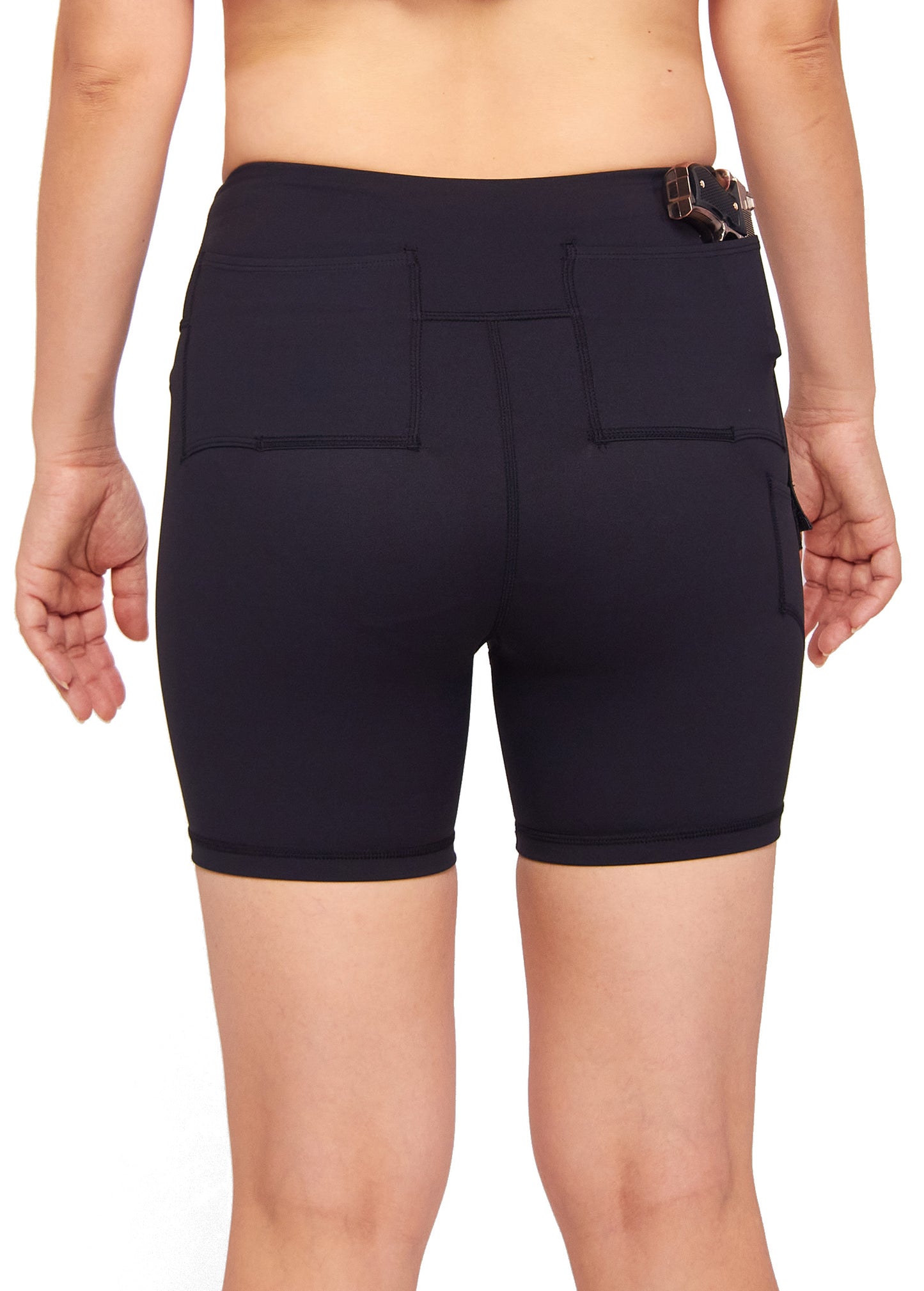 Graystone CCW Women's Two Pocket Holster Short with Outer Thigh