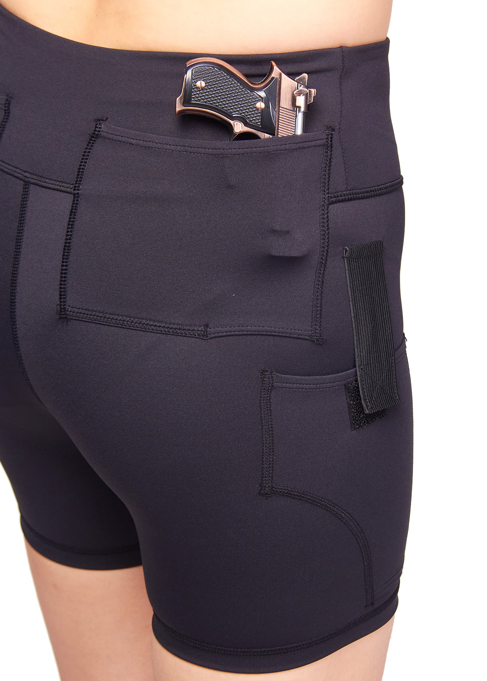 Graystone CCW Women's Two Pocket Holster Short with Outer Thigh Pocket –  GraystoneCCW
